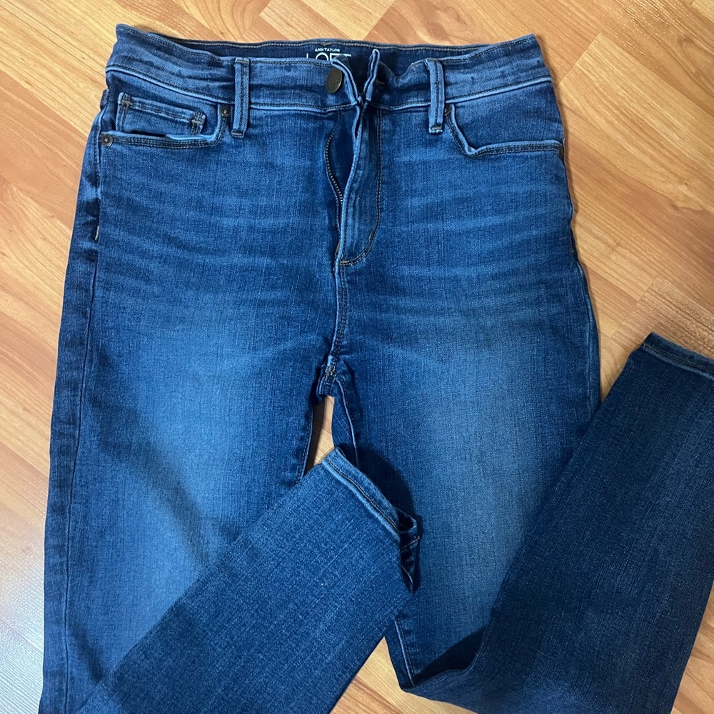2P high rise Skinny Ankle ann Taylor LOFT